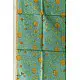 shop Block Printed Chanderi Dupatta- Marigold Flower Motif