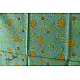 shop Block Printed Chanderi Dupatta- Marigold Flower Motif