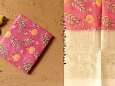 Nisarg . निसर्ग ❣ Hand Block Print - Chanderi Dupatta