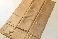Manjula ~ Handloom Printed Chanderi Saree - Grey