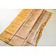 Handloom Printed Chanderi Yellow Saree