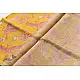 Handloom Printed Chanderi Yellow Saree