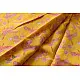 Handloom Printed Chanderi Yellow Saree