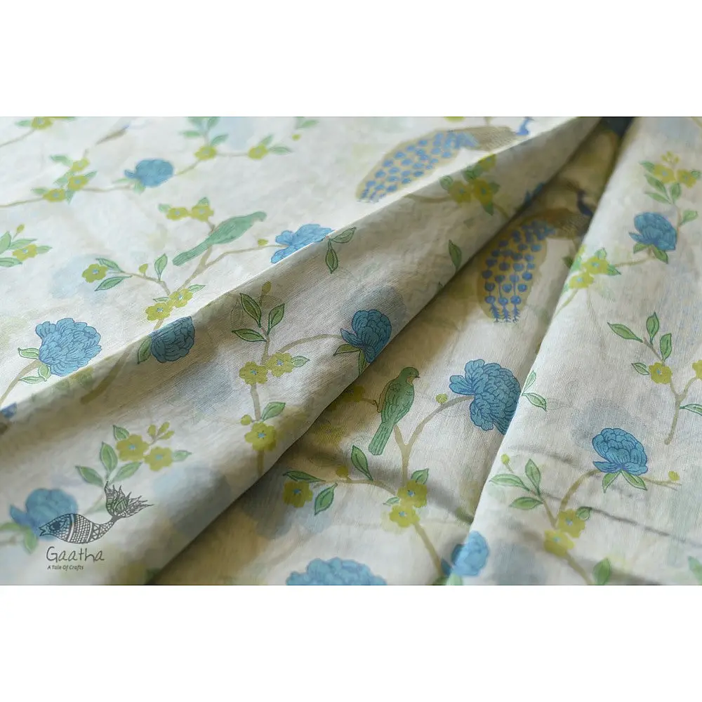 Handloom Printed Chanderi Saree