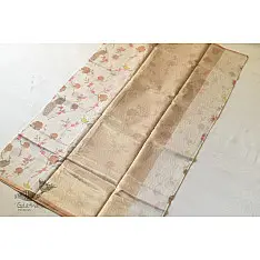 Manjula ~ Handloom Roses Printed Chanderi Saree