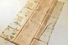 Manjula ~ Handloom Yellow Flowers Printed Chanderi Saree