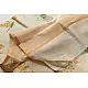 Handloom Yellow Flowers Printed Chanderi Saree