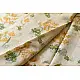 Handloom Yellow Flowers Printed Chanderi Saree