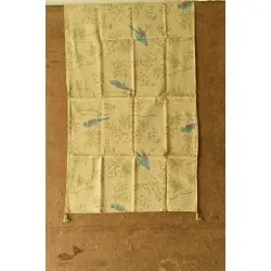 Nisarg . निसर्ग | Printed Cotton Stole - Beige 