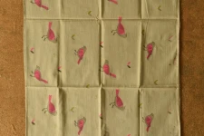 Nisarg . निसर्ग | Printed Cotton Grey Stole with Sparrow Motif