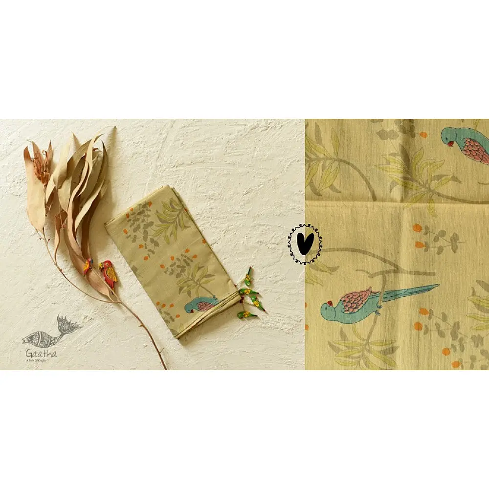 shop hand printed Beige stoles