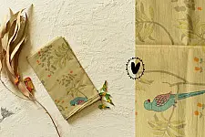 Nisarg . निसर्ग | Printed Cotton Stole - Beige 