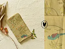 Nisarg . निसर्ग | Printed Cotton Stole - Beige 