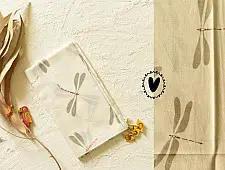 Nisarg . निसर्ग | Printed Cotton Stole - Dragon Fly Motif
