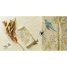 Nisarg . निसर्ग | Printed Cotton Stole - Off White