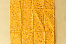 Nisarg . निसर्ग ✮ Hand Block Printed Cotton Stole - Yellow