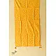 shop Hand Block Printed Yellow Stole