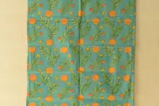 Nisarg . निसर्ग ✮ Hand Block Printed Cotton Stole - Rama Green