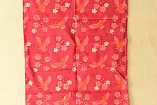 Nisarg . निसर्ग ✮ Hand Block Printed Cotton Stole - Dark Pink