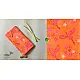 shop Hand Block Printed Cotton Orange Stole