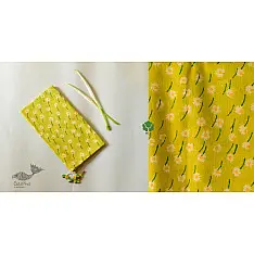 Nisarg . निसर्ग ✮ Hand Block Printed Cotton Stole - Parrot Green