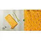 shop Hand Block Printed Yellow Stole