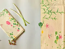 Nisarg . निसर्ग ✮ Printed Cotton Stole - Lotus Motif