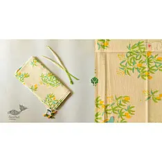 Nisarg . निसर्ग ✮ Printed Cotton Stole - Parrot Bird Motif