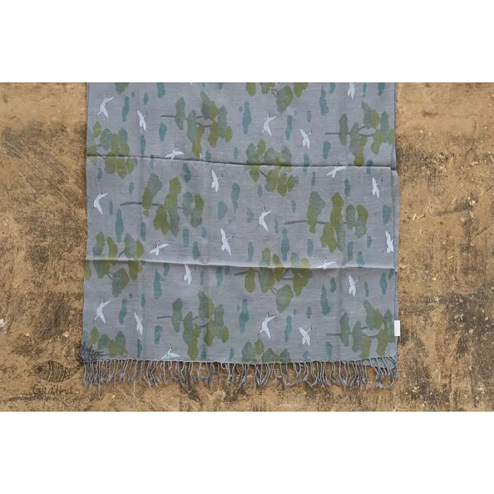 Vishwa ❤ Angora Wool ❤ Printed Stole ~ 6