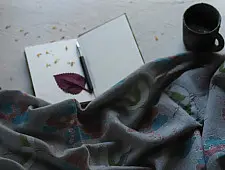Vishwa ❤ Angora Wool ❤ Printed Stole ~ 13