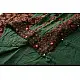 Cotton Ajrakh Applique Saree