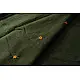 Buy Ajrakh Patchwork & Embroidered Cotton Dark Green Saree