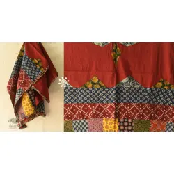 Embroidery & Patch Work - Cotton Red Dupatta