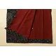Patchwork Cotton Saree - Maroon & Blue