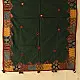 Cotton Ajrakh dupatta - Dark Green