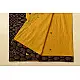 Buy Ajrakh Applique & Mirror Embroidered Cotton Saree - Yellow & Black