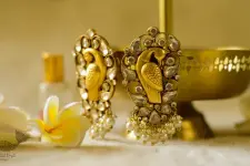 श्रीरूपा  | Silver Earring | Morni Studs ~ 47