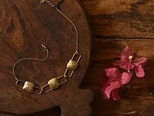 Prabha . प्रभा | Dhokra Brass Necklace