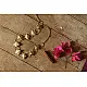 handmade Brass Dhokra Necklace - Diamond & Circle