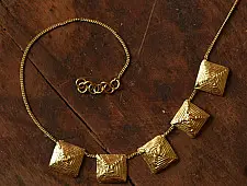 Prabha . प्रभा | Dhokra Brass Necklace 