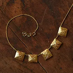Prabha . प्रभा | Dhokra Brass Necklace 