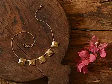 Prabha . प्रभा | Dhokra Brass Necklace 