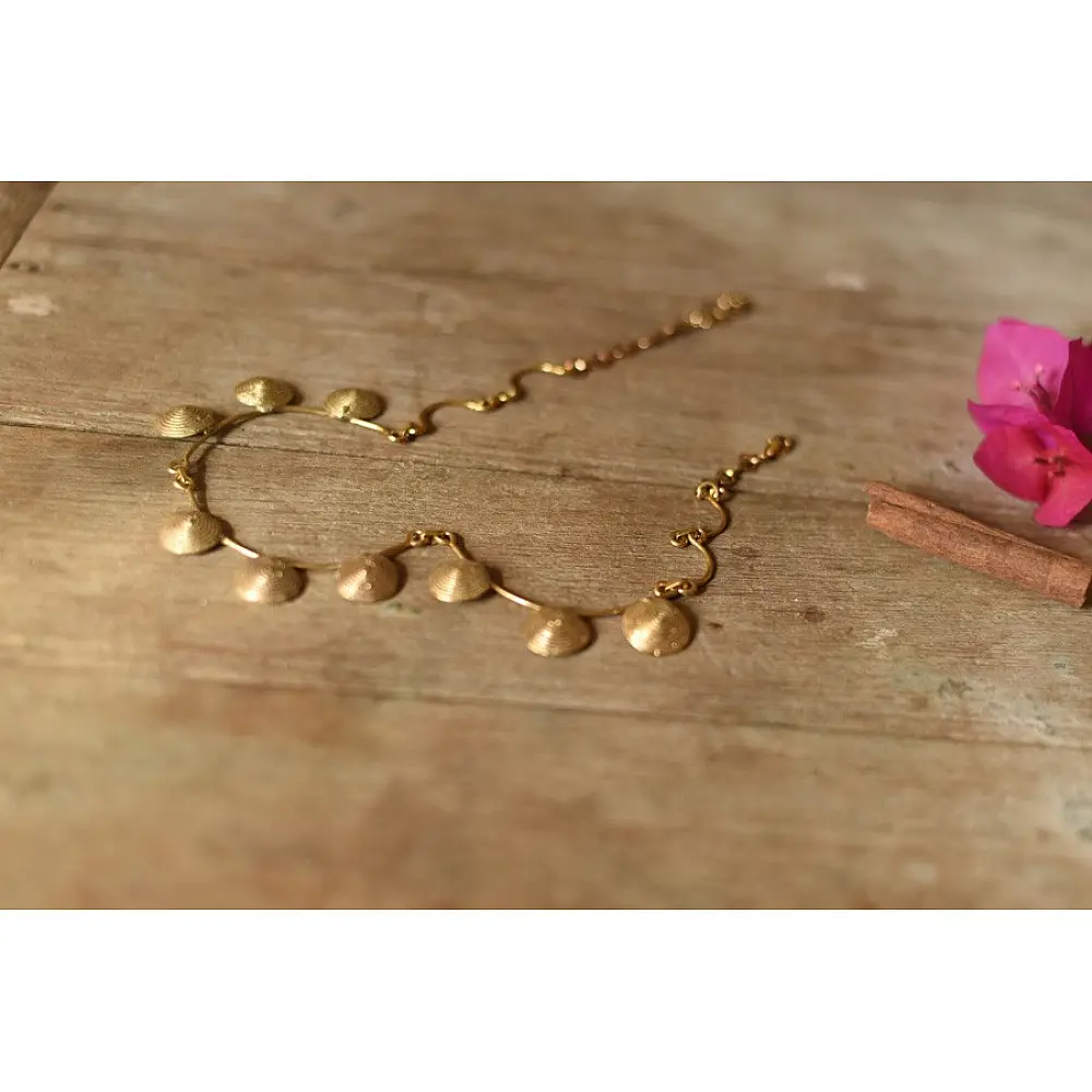 Prabha . प्रभा ❄ Handmade Brass Dhokra Designer Necklace