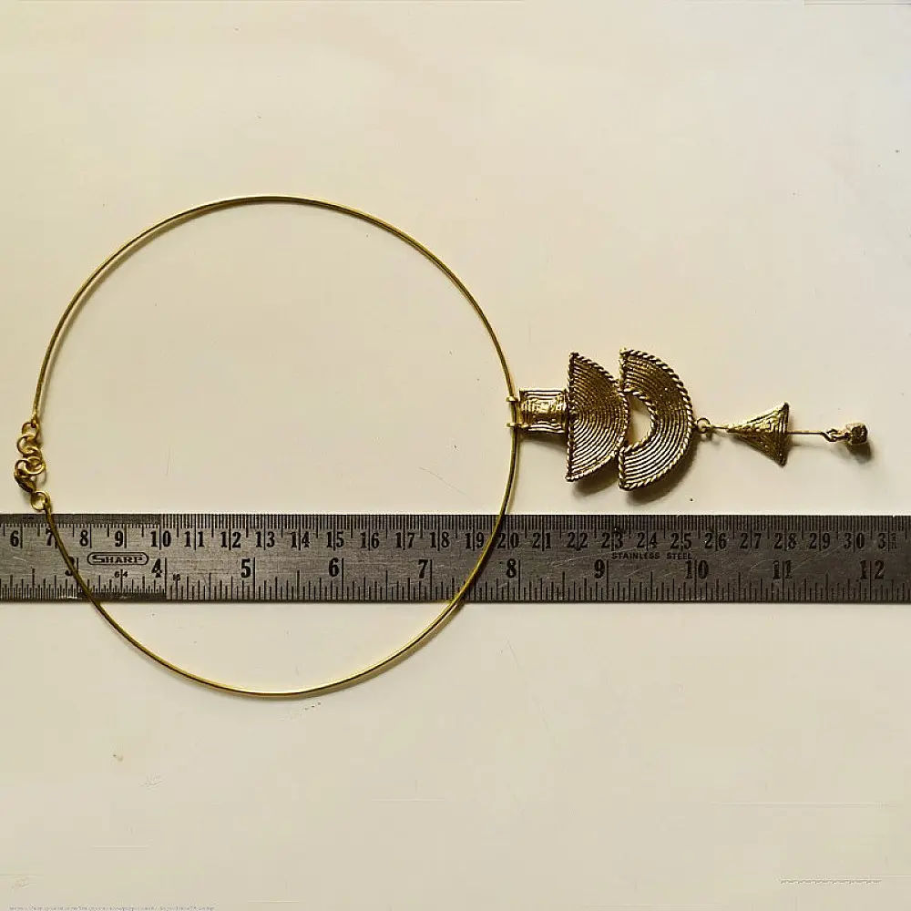 shop Handmade Dhokra ~ Brass Necklace 