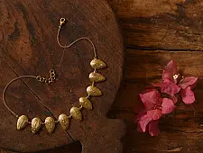 Prabha . प्रभा | Handmade Dhokra Brass Necklace