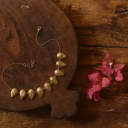 Prabha . प्रभा | Handmade Dhokra Brass Necklace