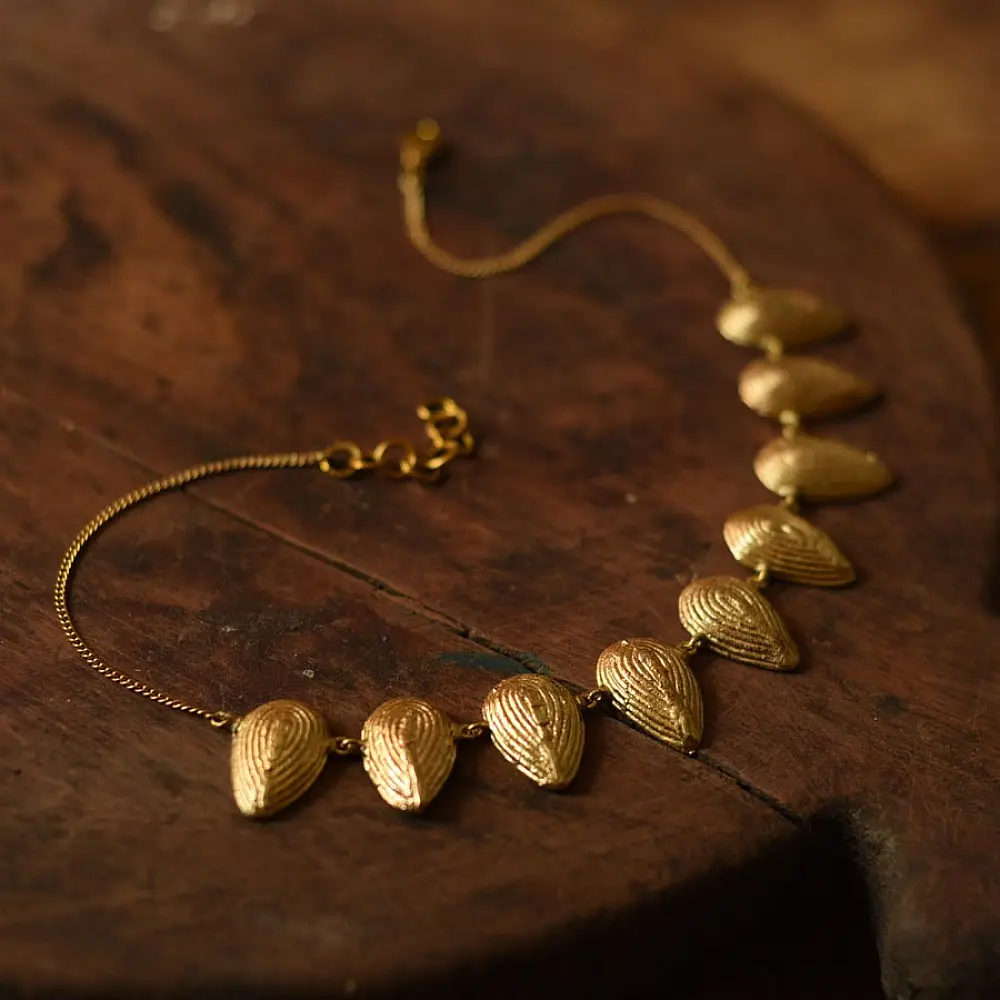 Prabha . प्रभा | Handmade Dhokra Brass Necklace