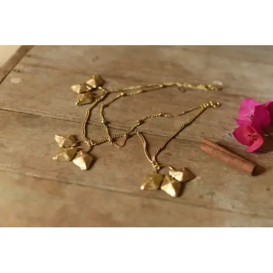 Brass Dhokra Handmade Two Layered Necklace