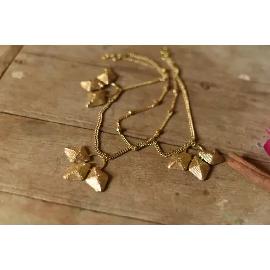 Brass Dhokra Handmade Two Layered Necklace