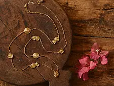 Prabha . प्रभा | Dhokra Brass Long Necklace / Chain